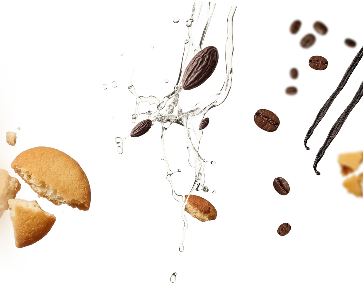 Notes olfactives Cafe des Delices : grains de cafe, feve de cacao, biscuit, vanille